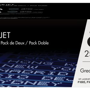 HP Paquete de 2 cartuchos originales de tóner negro 35A LaserJet