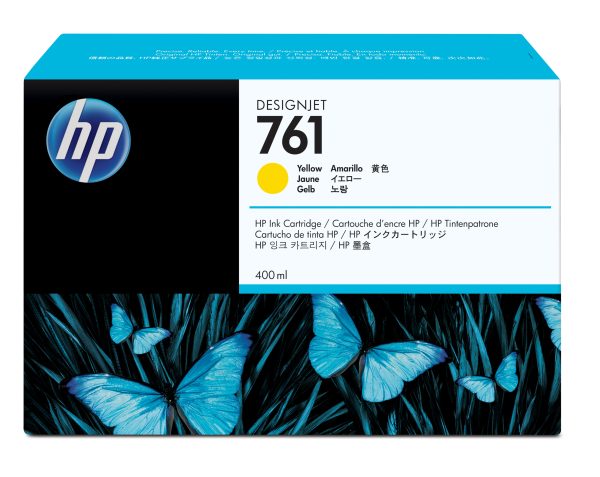 HP Cartucho de tinta DesignJet 761 de 400 ml amarillo - Imagen 2