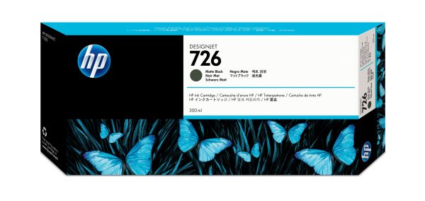 HP Cartucho de tinta DesignJet 726 negro mate de 300 ml - Imagen 4