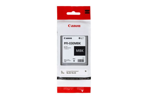 Canon PFI-030 MBK cartucho de tinta 1 pieza(s) Original Negro mate - Imagen 2