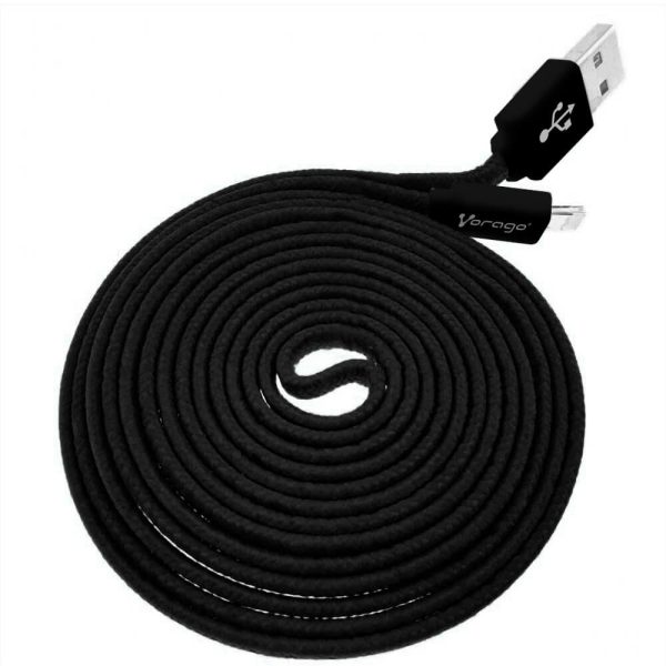 Vorago CAB-212 cable USB USB 2.0 2 m USB A Micro-USB A Negro - Imagen 2