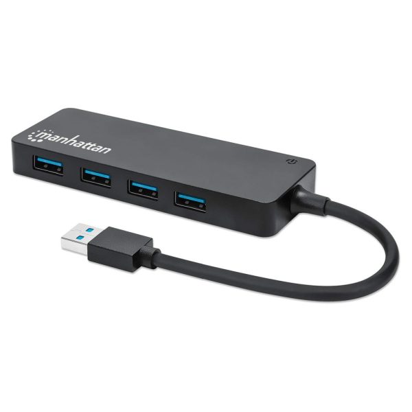 Manhattan Hub USB 3.2 Gen 1 de 4 puertos USB-A