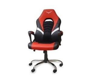 Naceb Technology Titan Silla de juegos para PC asiento acolchado Negro, Rojo, Blanco
