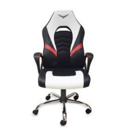 Naceb Technology Titan Silla de juegos para PC asiento acolchado Negro, Blanco
