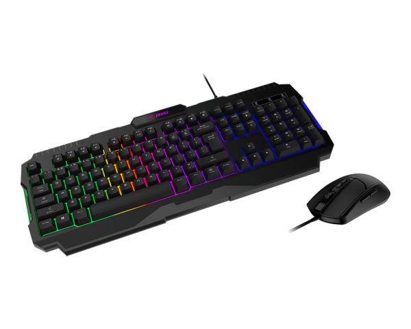 MSI FORGE GK100 COMBO US teclado Ratón incluido Juego USB QWERTY Inglés de EE.UU. Negro - Imagen 2