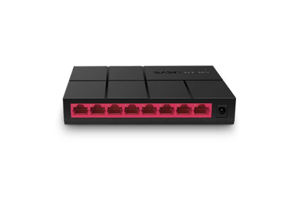 Mercusys MS108G dispositivo de redes No administrado Gigabit Ethernet (10/100/1000) Negro - Imagen 3
