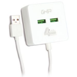 Ghia GAC-168 nodo concentrador USB 2.0 480 Mbit/s Blanco
