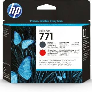HP Cabezal de impresión DesignJet 771 negro mate/rojo cromático