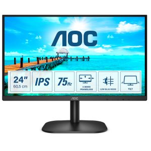 AOC B2 24B2XH monitor de computadora 60.5 cm (23.8") 1920 x 1080 Pixeles Full HD LED Negro