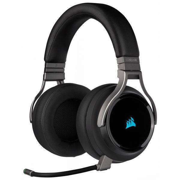 Corsair Virtuoso RGB Wireless Auriculares Inalámbrico y alámbrico Diadema Juego MicroUSB Carbono