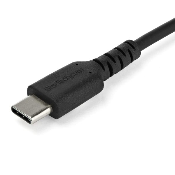 StarTech.com Cable de 1m de Carga USB C - de Carga Rápida y Sincronización USB 2.0 Tipo C a USB C para Laptops - Revestimiento TPE de Fibra de Aramida M/M 60W Negro - iPad Pro Surface - Imagen 3