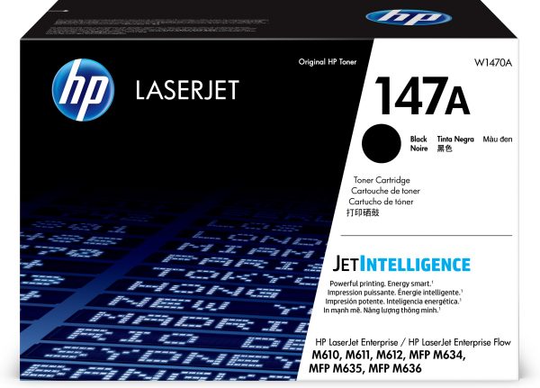 HP LaserJet Cartucho de tóner original 147A, negro