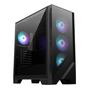 MSI MAG FORGE 320R AIRFLOW gabinete de computadora Micro Tower Negro, Transparente