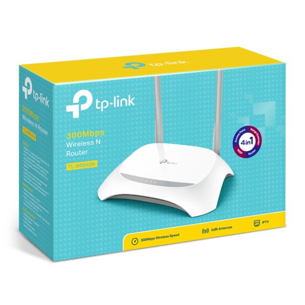 TP-Link TL-WR840N router inalámbrico Ethernet rápido Banda única (2,4 GHz) Gris, Blanco - Imagen 4