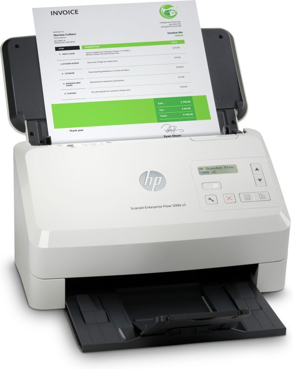 HP Scanjet Enterprise Flow 5000 s5 Escáner alimentado con hojas 600 x 600 DPI A4 Blanco - Imagen 3