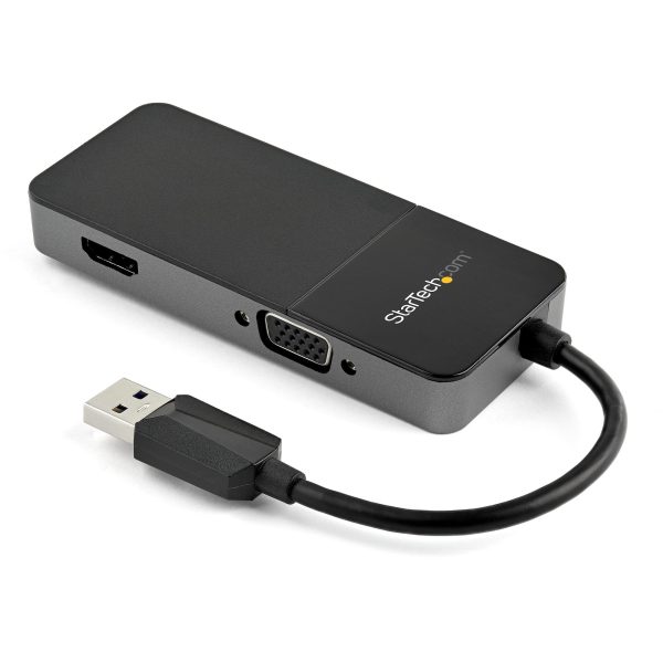 StarTech.com Cable Adaptador USB 3.0 a HDMI / VGA - 4K 1080 - Adaptador Gráfico Externo de Video - Convertidor Externo de Video para un Monitor Externo - Compatible con Mac y Windows