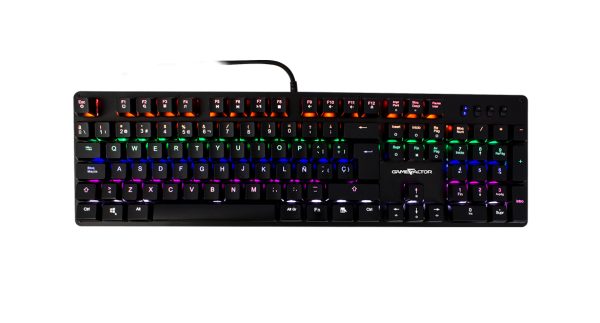 Game Factor KBG400-B teclado Juego USB QWERTY Inglés Negro