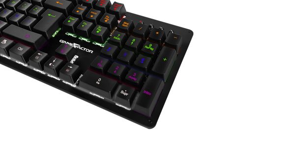 Game Factor KBG400-B teclado Juego USB QWERTY Inglés Negro - Imagen 2