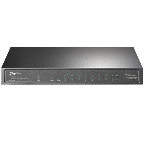 TP-Link TL-SG1210P dispositivo de redes No administrado Gigabit Ethernet (10/100/1000) Energía sobre Ethernet (PoE) Gris