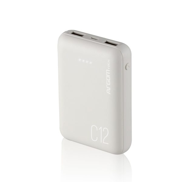ArgomTech ARG-PB-1138WT batería externa Ión de litio 12000 mAh Blanco
