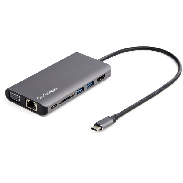 StarTech.com Adaptador Multipuertos USB-C - Mini Docking Station para Viajes con HDMI de 4K o VGA de 1080p - con Hub USB 3.0 - PD de 100W - SD - Ethernet - Audio y Micrófono