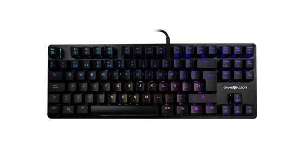 Game Factor KBG500 teclado Hogar USB QWERTY Español Negro
