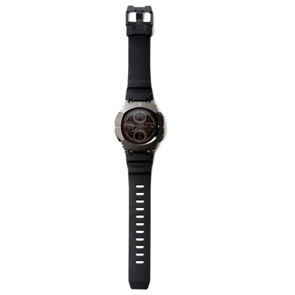 Perfect Choice PC-270188 reloj inteligente y deportivo 5.11 cm (2.01") AMOLED 45 mm Híbrido 240 x 296 Pixeles Pantalla táctil Negro - Imagen 3