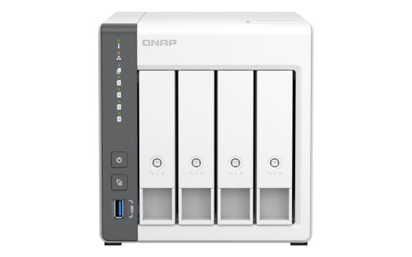 QNAP TS-433 NAS Tower ARM Cortex-A55 4 GB 0 TB QNAP Turbo System Blanco