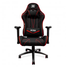 Vorago CGC-500/RD silla para videojuegos Silla de consola para juegos asiento acolchado Negro, Rojo