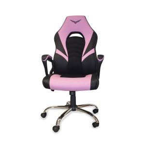 Naceb Technology NA-0935RS silla para videojuegos Descansabrazo para juego asiento acolchado Negro, Rosa