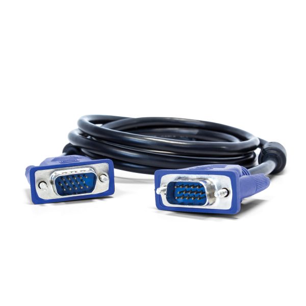 Vorago CAB-106 cable VGA 2 m VGA (D-Sub) Negro, Azul - Imagen 4