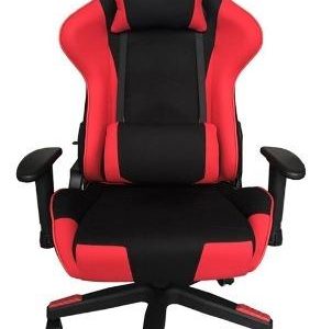 Naceb Technology Falcon Descansabrazo para juego asiento acolchado Negro, Rojo
