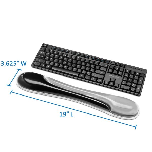 Kensington REPOSAMUÑECAS RJ P/TECLADO DUO GEL NEGRO AZUL - Imagen 2