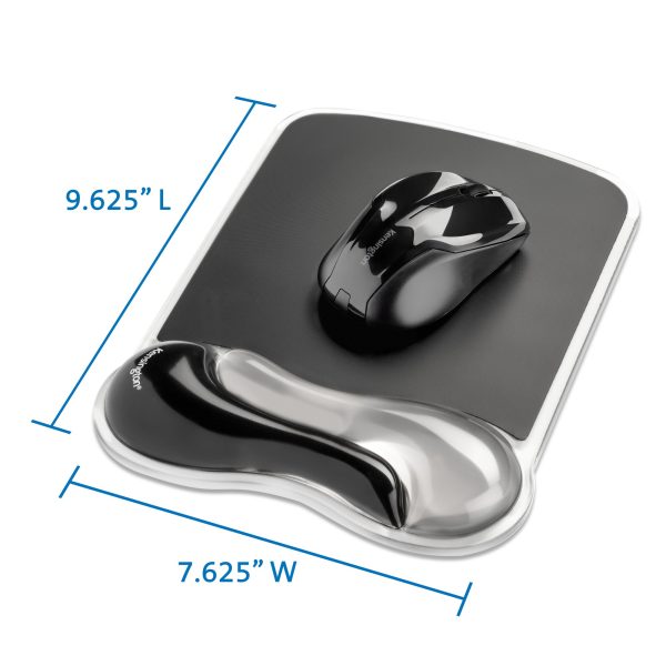 Kensington Descansa muñecas para mouse Duo Gel Negro y Gris
