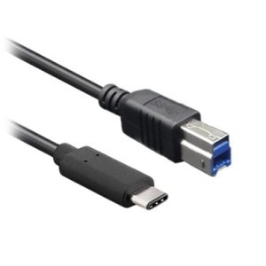 BRobotix 170302 cable USB USB 3.2 Gen 1 (3.1 Gen 1) 1 m USB B USB C Negro