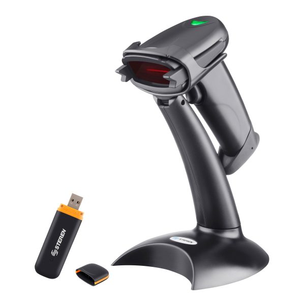 Steren COM-596 lector de código barras Lector de código de barras manual 1D Laser Negro