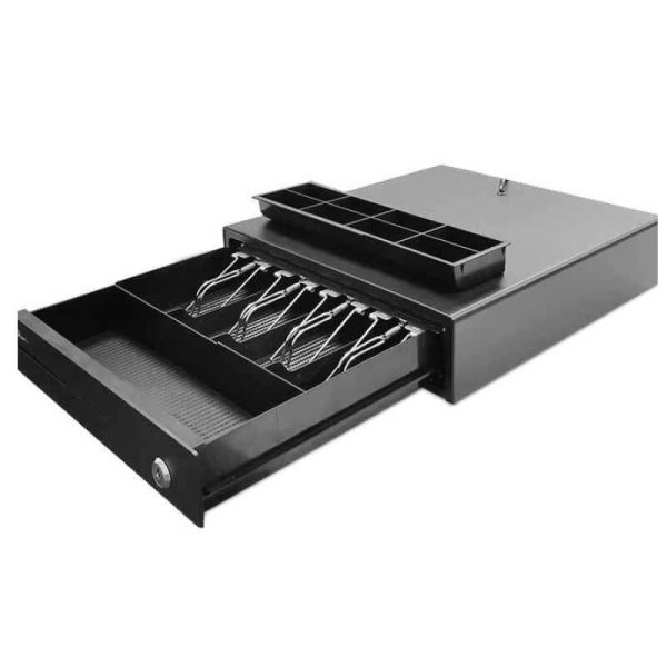 Qian QCN-57303 cajón de efectivo Cajón de dinero manual y automático - Imagen 2