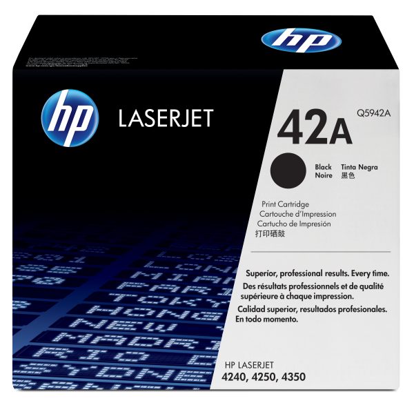 HP Cartucho original de tóner negro de alto rendimiento 42X LaserJet - Imagen 2