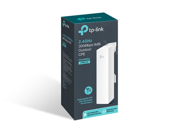 TP-Link 2.4GHz 300Mbps 9dBi Outdoor CPE 300 Mbit/s Blanco Energía sobre Ethernet (PoE) - Imagen 4
