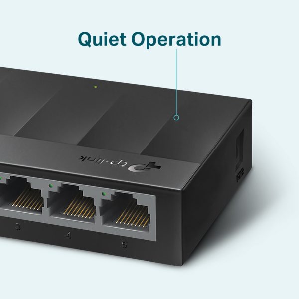 TP-Link LS1005G dispositivo de redes No administrado Gigabit Ethernet (10/100/1000) Negro - Imagen 4