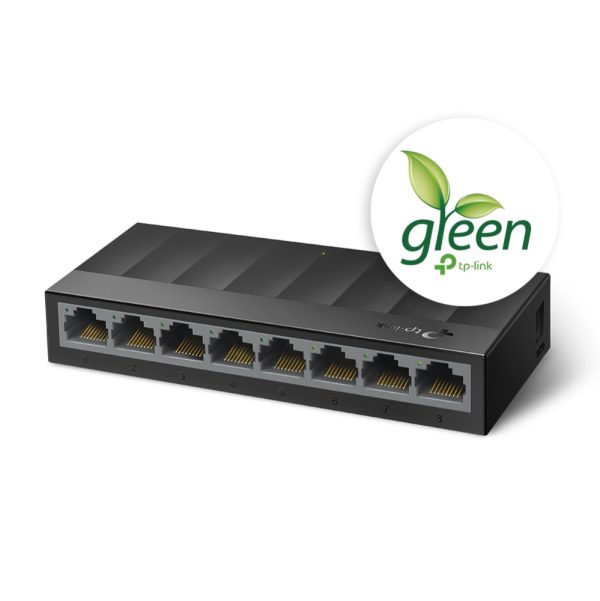 TP-Link LS1008G dispositivo de redes No administrado Gigabit Ethernet (10/100/1000) Negro - Imagen 2