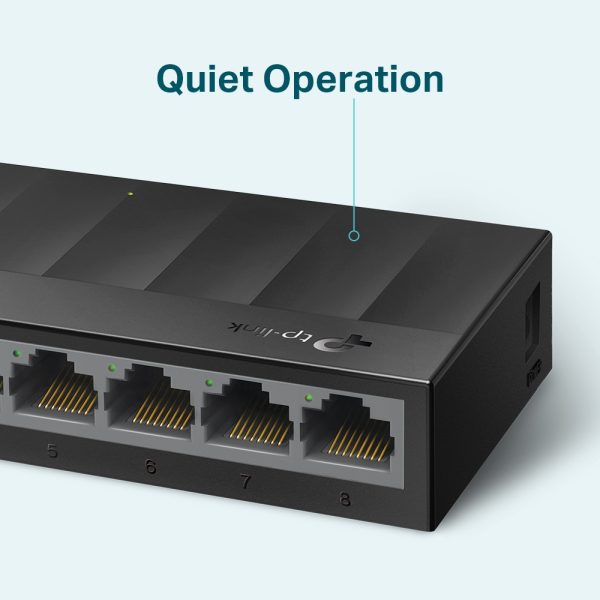 TP-Link LS1008G dispositivo de redes No administrado Gigabit Ethernet (10/100/1000) Negro - Imagen 4