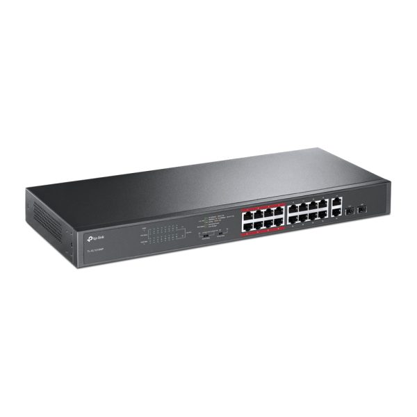 TP-Link TL-SL1218MP dispositivo de redes No administrado Fast Ethernet (10/100) Energía sobre Ethernet (PoE) Negro - Imagen 2