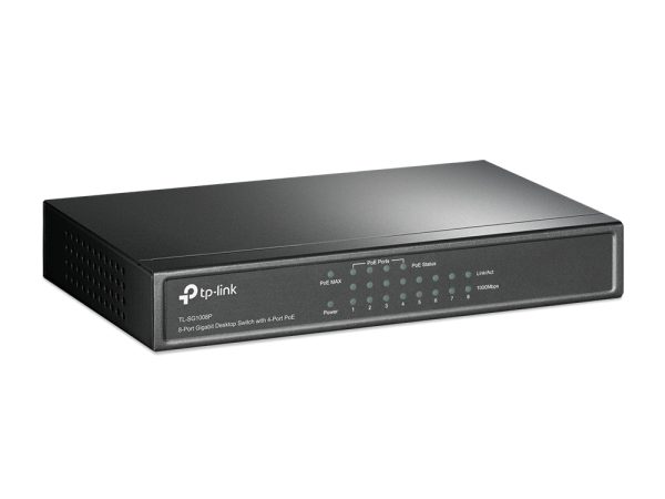 TP-Link TL-SG1008P dispositivo de redes No administrado Gigabit Ethernet (10/100/1000) Energía sobre Ethernet (PoE) Avellana - Imagen 2