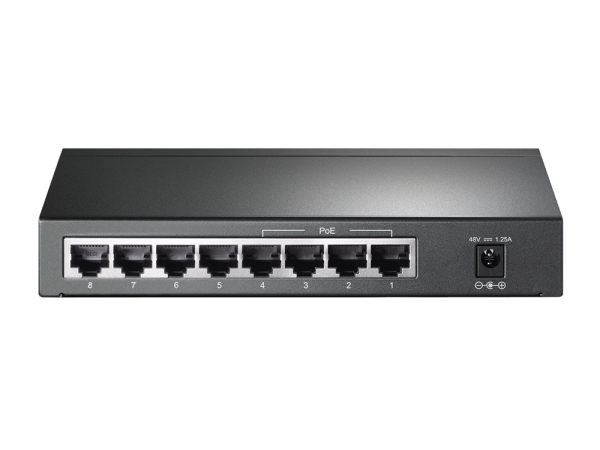 TP-Link TL-SG1008P dispositivo de redes No administrado Gigabit Ethernet (10/100/1000) Energía sobre Ethernet (PoE) Avellana - Imagen 4