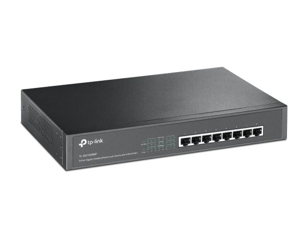 TP-Link TL-SG1008MP dispositivo de redes No administrado Gigabit Ethernet (10/100/1000) Energía sobre Ethernet (PoE) Negro - Imagen 2