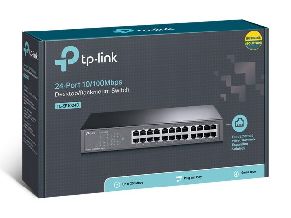 TP-Link TL-SF1024D dispositivo de redes No administrado Fast Ethernet (10/100) Gris - Imagen 4