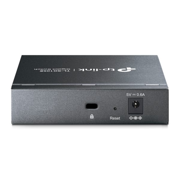 TP-Link TL-SG105E dispositivo de redes Gestionado L2 Gigabit Ethernet (10/100/1000) Negro - Imagen 2