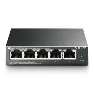 TP-Link TL-SG1005P dispositivo de redes No administrado Gigabit Ethernet (10/100/1000) Energía sobre Ethernet (PoE) Negro
