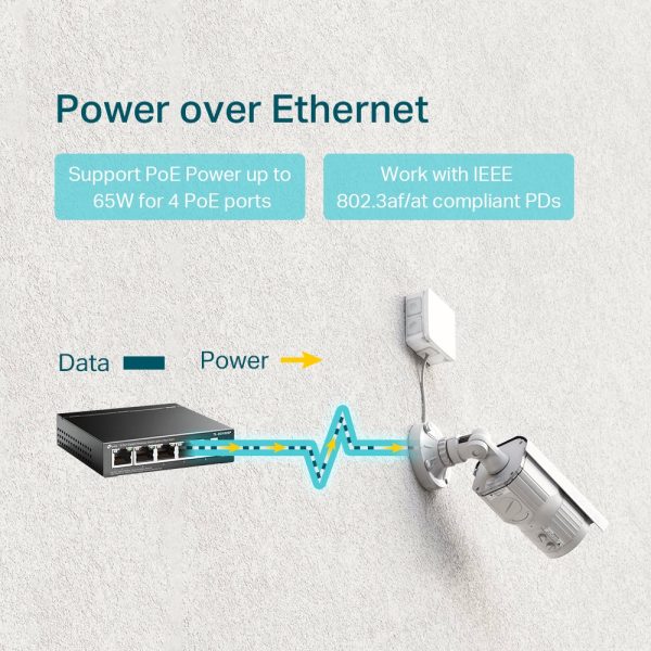 TP-Link TL-SG1005P dispositivo de redes No administrado Gigabit Ethernet (10/100/1000) Energía sobre Ethernet (PoE) Negro - Imagen 3